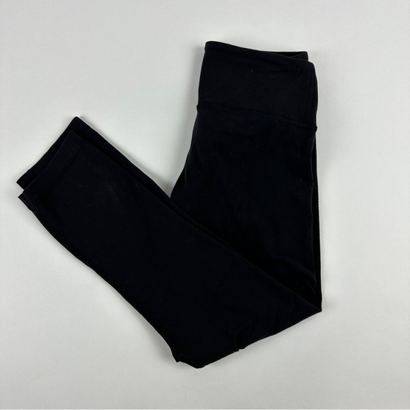 Lululemon Leggings Womens 4 Black Crop Length - Picture 1 of 9